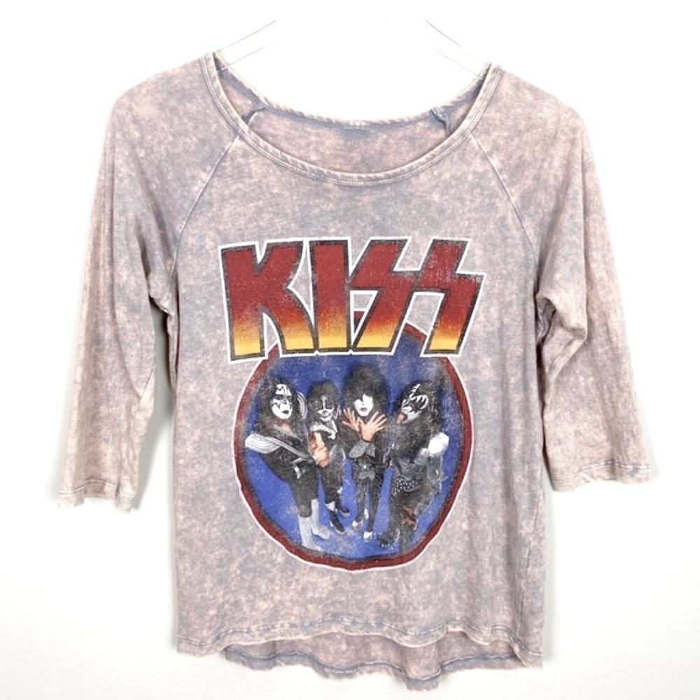 KISS Acid Wash Graphic Band Tee XS